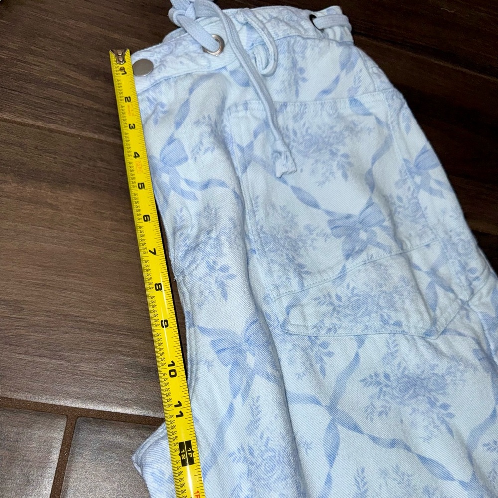 Women's Rareraw Blue Cropped Pants Bow Design - Picture 8 of 12